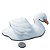 Cisne Esculpido Artesanato em Pedra Mármore Branco 137056 - Imagem 3