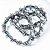 Pulseira Hematita Pedra Natural com Fibra Silicone - Imagem 3