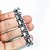Pulseira Hematita Pedra Natural com Fibra Silicone - Imagem 5