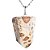 Colar Pontinha Jaspe Leopardo Grande Pino Prata 950 - Imagem 1