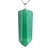 Colar Pontinha Quartzo Verde Grande Pino Prata 950 - Imagem 1