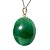 01 Pingente Nlux Cabochão Disco Quartzo Verde Pino Prata 950 - Imagem 5