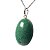 Colar Cabochão Oval Pedra Quartzo Verde Pino Prata 950 - Imagem 3