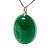 Colar Cabochão Oval Pedra Quartzo Verde Pino Prata 950 - Imagem 7