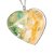 01 Pingente Nlux Coração Jadeita Verde 40mm Natural Pino Prata 950 - Imagem 3