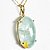 Colar Topazio Pedra Natural Grande Oval Garra Dourada - Imagem 2