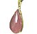 Colar Extra Gota Pedra Quartzo Rosa Montagem Garra Dourado - Imagem 2