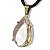 Colar Extra Gota Pedra Cristal Montagem Garra Dourado - Imagem 5