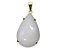 Colar Extra Gota Quartzo Leitoso Natural Garra Dourado - Imagem 1