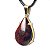 Colar Extra Gota Pedra Obsidiana Mahogany Garra Dourado - Imagem 5