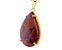 Colar Extra Gota Pedra Obsidiana Mahogany Garra Dourado - Imagem 1