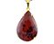 Colar Extra Gota Pedra Obsidiana Mahogany Garra Dourado - Imagem 2