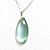 Colar Gota Obsidiana Verde 30mm Montagem Pino Prateado - Imagem 2
