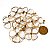 Colar Trevo 4 folhas Cristal Pedra Natural Montagem Dourado - Imagem 3