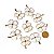 Colar Trevo 4 folhas Cristal Pedra Natural Montagem Dourado - Imagem 8