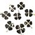 Colar Trevo 4 folhas Cristal Pedra Natural Montagem Dourado - Imagem 2