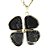 Colar Trevo 4 folhas Cristal Pedra Natural Montagem Dourado - Imagem 1