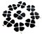 Colar Trevo 4 Folhas Pedra Obsidiana Negra Natural Prateado - Imagem 1