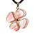 Colar Trevo Cherry Rosa Trevinho da Sorte Montagem Dourado - Imagem 7