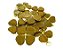 Colar Trevo Jaspe Amarelo com Rajas Pedra Natural Dourado - Imagem 2