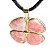 Colar Trevo 4 Folhas Quartzo Vermelho Pedra Natural Dourado - Imagem 3