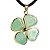 Colar Trevo da Sorte 04 Folhas Quartzo Verde Dourado - Imagem 6