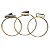 Bracelete de Selenita Ajustável Dourado Reff BS4241 - Imagem 5