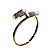 Bracelete de Selenita Ajustável Dourado Reff BS4241 - Imagem 8