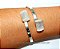 Bracelete de Selenita Ajustável Prateado Reff BS5855 - Imagem 3