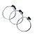 Bracelete de Turmalina Preta Ajustável Prateado Reff BT9739 - Imagem 3