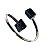 Bracelete de Turmalina Preta Ajustável Prateado Reff BT9739 - Imagem 4