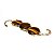 Bracelete 03 Pedras Olho de Tigre Lapidação Cabochão Dourado - Imagem 4