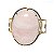 Bracelete Fixo Pedra Quartzo Rosa Grande Armação Suave - Imagem 5