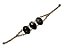 Bracelete 3 Pedras Obsidiana Flocos de Neve Lapidação - Imagem 2