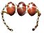 Bracelete 3 Pedras Do Sol Cabochão Dourado - Imagem 3