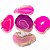 Pop Socket Agata Rosa Suporte de Celular Sem Envolto Dourado - Imagem 4