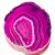 Pop Socket Agata Rosa Suporte de Celular Sem Envolto Dourado - Imagem 3
