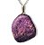 01 Pingente Nlux Pedrinha Purpurita Natural Montagem Pino Prata 950 - Imagem 9