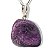 01 Pingente Nlux Pedrinha Purpurita Natural Montagem Pino Prata 950 - Imagem 3