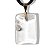 Colar Retangular Liso Quartzo Cristal Montagem Pino Dourado - Imagem 5