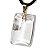 Colar Retangular Liso Quartzo Cristal Montagem Pino Dourado - Imagem 6