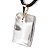 Colar Retangular Liso Quartzo Cristal Montagem Pino Dourado - Imagem 7