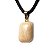 Colar Mini Feldspato Retangular 20mm Liso Natural Dourado - Imagem 5