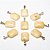 Colar Mini Feldspato Retangular 20mm Liso Natural Prateado - Imagem 3