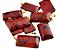 Colar Retangular Liso Obsidiana Mahogany Pino Argola Dourada - Imagem 2