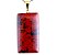 Colar Retangular Liso Obsidiana Mahogany Pino Argola Dourada - Imagem 1