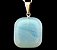 Colar Pedra Da Lua Opalina Mineral Pino Prateado - Imagem 1