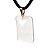Colar Retangular Cristal Opalado 26mm Natural Pino Dourada - Imagem 5
