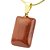 Colar Mini Retângulo Liso Pedra Jaspe Vermelho Pino Dourado - Imagem 2