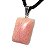 Colar Retangular Liso Pedra Amazonita Rosa Pino Prateado - Imagem 5